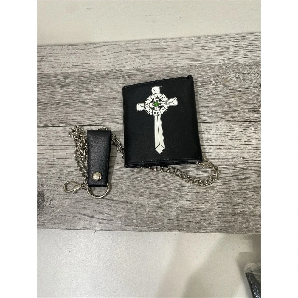 WWE Sheamus Leather Wallet‎ & Chain NOS